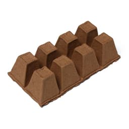 Кассета для рассады, 30×15×8 см, 8 ячеек по 150 мл, 6×6 см, торф, набор 3 шт.