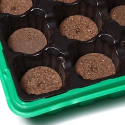 Набор для рассады: торфяная таблетка d=4.1 см, 24 шт., кассета на 24 ячейки по 40 мл, поддон 35.5×22.5 см, зелёный, пластик, Экоторф