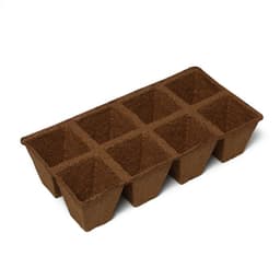 Кассета для рассады, 30×15×8 см, 8 ячеек по 150 мл, торф, 6×6 см