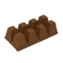 Кассета для рассады, 30×15×8 см, 8 ячеек по 150 мл, торф, 6×6 см