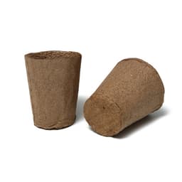 Горшок для рассады, 100 мл, d=6 см, h=6.5 см, торф, набор 20 шт., Greengo