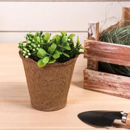 Горшок для рассады, 350 мл, торф, d=9 см, h=9 см, торф, набор 9 шт.