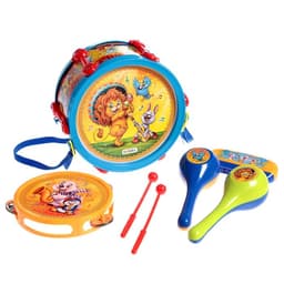 Набор музыкальных инструментов ZABIAKA «Оркестр», 7 предметов, МИКС