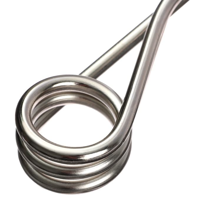 Электрокипятильник Luazon LEK 10, 1200 Вт, спираль кольцо, 29×3.5 см, 220 В, красный