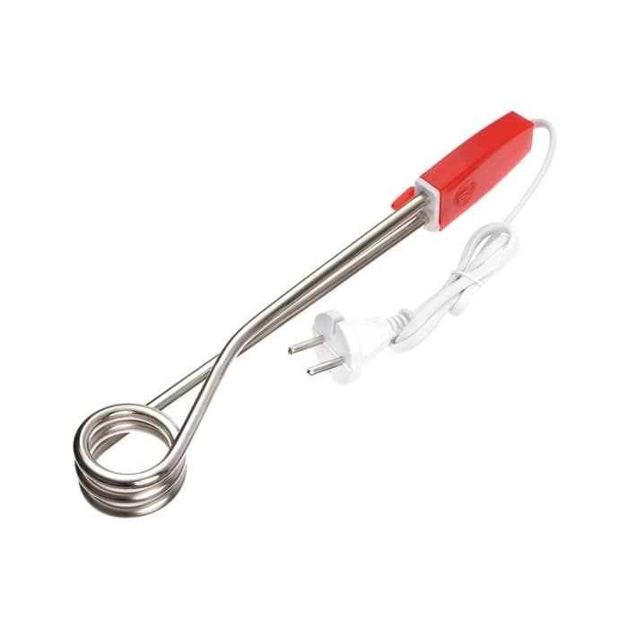 Электрокипятильник Luazon LEK 10, 1200 Вт, спираль кольцо, 29×3.5 см, 220 В, красный