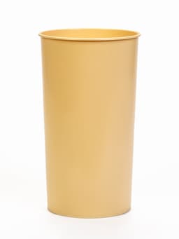 Ваза для цветов, 3.8 л, d=14 см, h=25.5 см, пластиковая, жёлтая