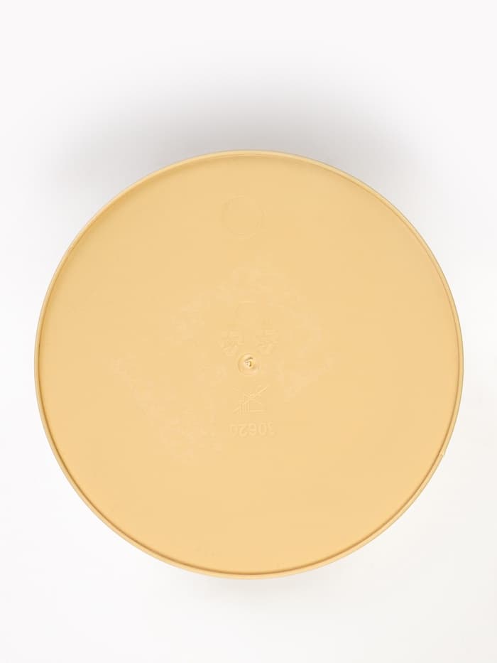 Ваза для цветов, 3.8 л, d=14 см, h=25.5 см, пластиковая, жёлтая