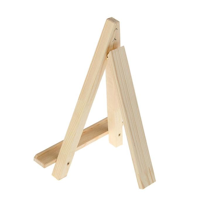 Мольберт настольный демонстрационный «Тренога», 300×230×200 мм (профиль 20×20 мм), неокрашенное дерево, Calligrata