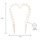 Шпалера, 29×27×0.3 см, пластик, цвет МИКС, «Сердечко»