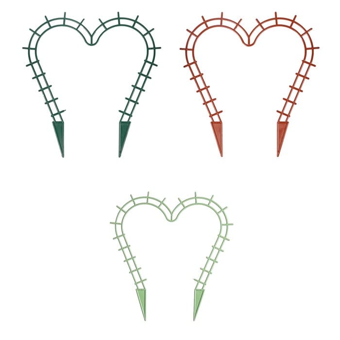 Шпалера, 29×27×0.3 см, пластик, цвет МИКС, «Сердечко»