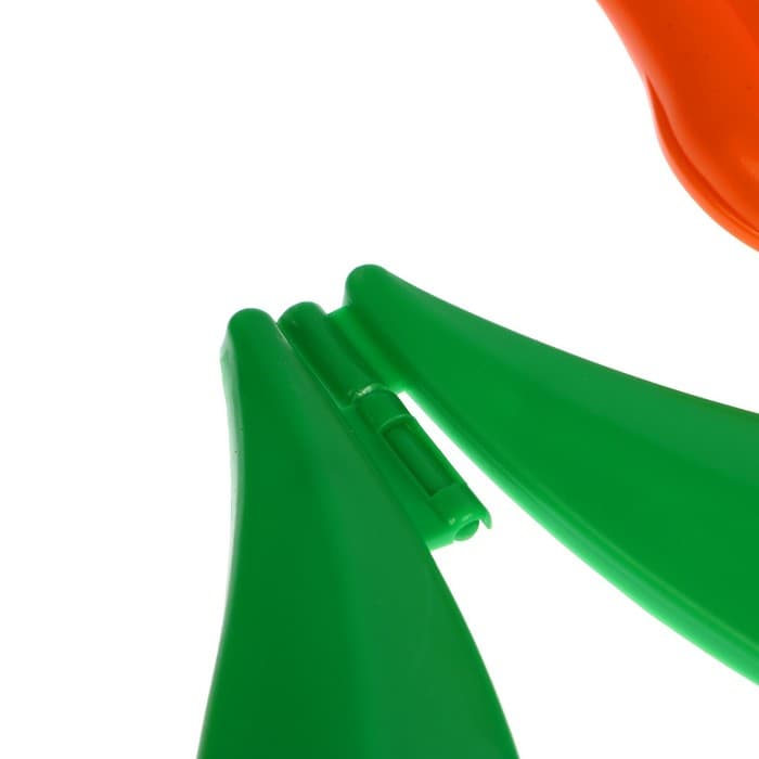 Ограждение декоративное, 30×225 см, 5 секций, пластик, оранжевый цветок, «Тюльпан»