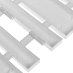 Ограждение декоративное, 25×170 см, 5 секций, пластик, белое, «Чудный сад»