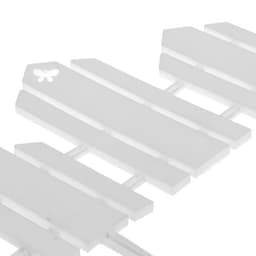 Ограждение декоративное, 25×170 см, 5 секций, пластик, белое, «Чудный сад»