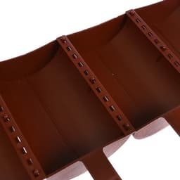 Ограждение декоративное, 24×100 см, 10 секций, пластик, коричневое, «Брёвнышко»