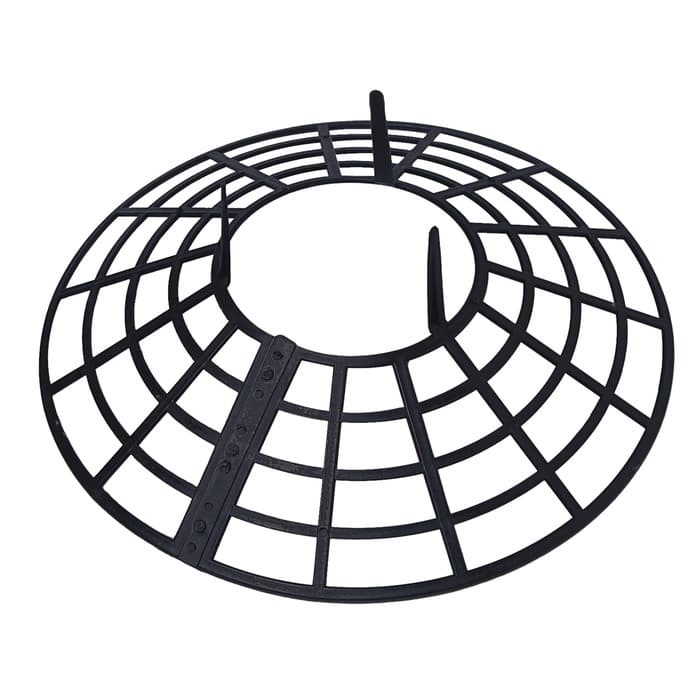 Кустодержатель для клубники, d=25.5 см, пластик, набор 5 шт., чёрный