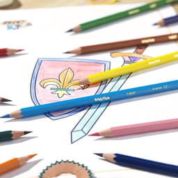 Карандаши цветные 12 цветов BIC, детские, заточенные, шестигранные, пластиковые