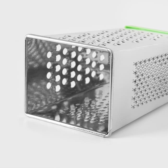 Тёрка КВАРЦ «Универсал», 4 грани, 11×8.5×22 см, металл, МИКС