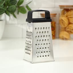 Тёрка КВАРЦ «Универсал», 4 грани, 11×8.5×22 см, металл, МИКС