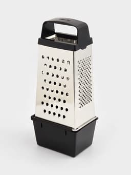 Тёрка с контейнером КВАРЦ «Комфорт», 4 грани, 450 мл, 11×8.5×27 см, металл, МИКС