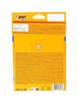 Цветные карандаши 18 цветов, детские, шестигранные, ударопрочные, BIC Kids Evolution