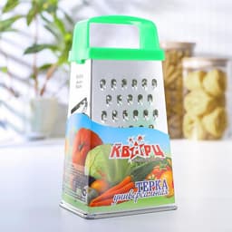 Тёрка Доляна, 4 грани, 11×8.5×22 см, металл, МИКС