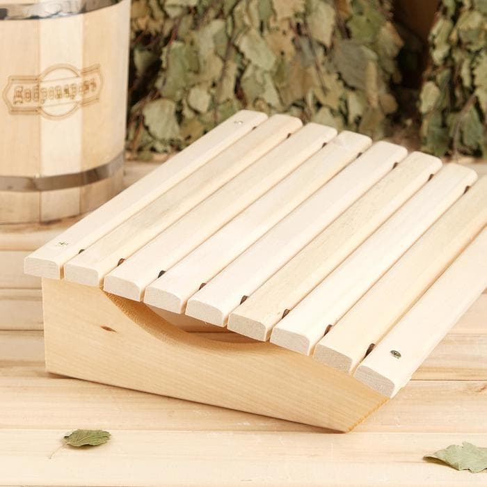 Подголовник для бани и сауны «Мягкий», липа, «Добропаровъ»