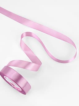 Лента атласная, 20 мм, 23±1 м, светло-сиреневая №45