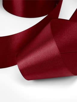 Лента атласная, 50 мм, 23±1 м, бордовая