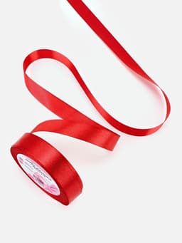 Лента атласная, 20 мм, 23±1 м, красная №26