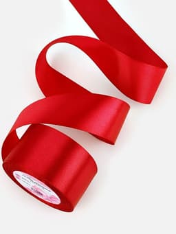 Лента атласная, 50 мм, 23±1 м, красная №26