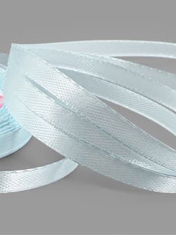 Лента атласная, 6 мм, 23±1 м, нежно-голубая №13