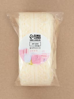 Кружево капроновое, 30 мм × 10±1 м, молочное