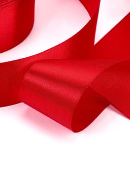 Лента атласная, 40 мм, 23±1 м, красная №26