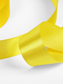 Лента атласная, 20 мм, 23±1 м, жёлтая №15