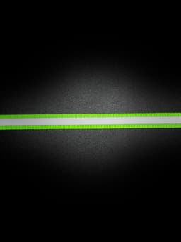 Светоотражающая лента-стропа, 10 мм, 5±1 м, салатовая