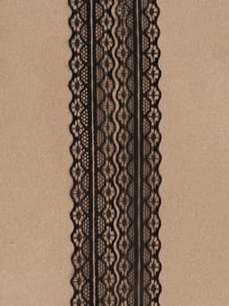 Кружево капроновое, 30 мм, 10±1 м, чёрное