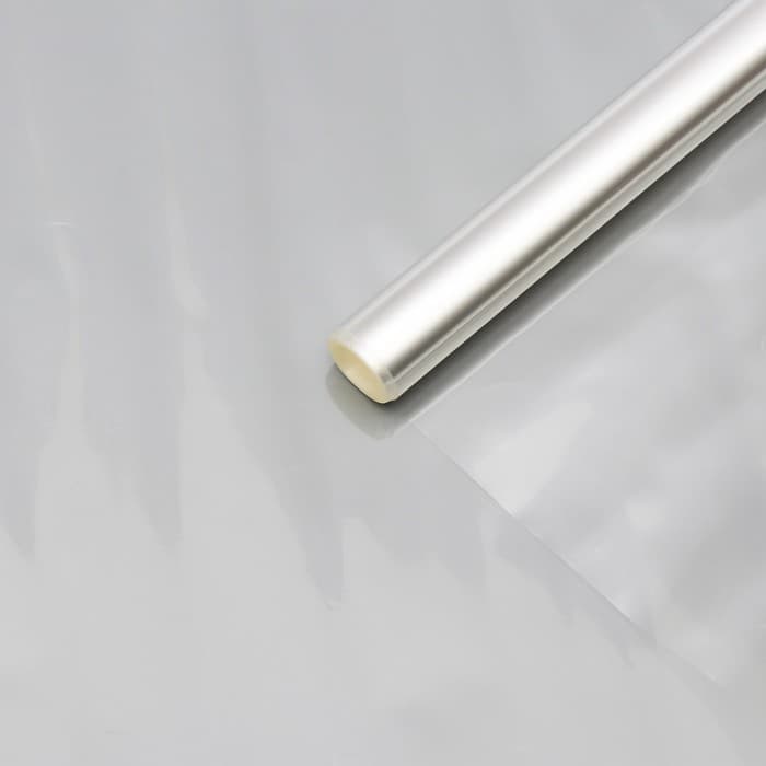 Плёнка для цветов и флористики, прозрачная 0.9×6.2 м, 200 г, 40 мкм