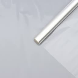 Плёнка для цветов и флористики, прозрачная 0.9×12.4 м, 400 г, 40 мкм