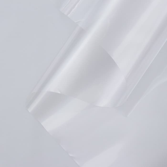 Плёнка для цветов и флористики, прозрачная 0.9×12.4 м, 400 г, 40 мкм