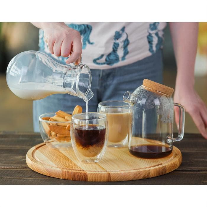 Стакан с двойными стенками Magistro «Олд фэшн», 350 мл, стекло, прозрачный