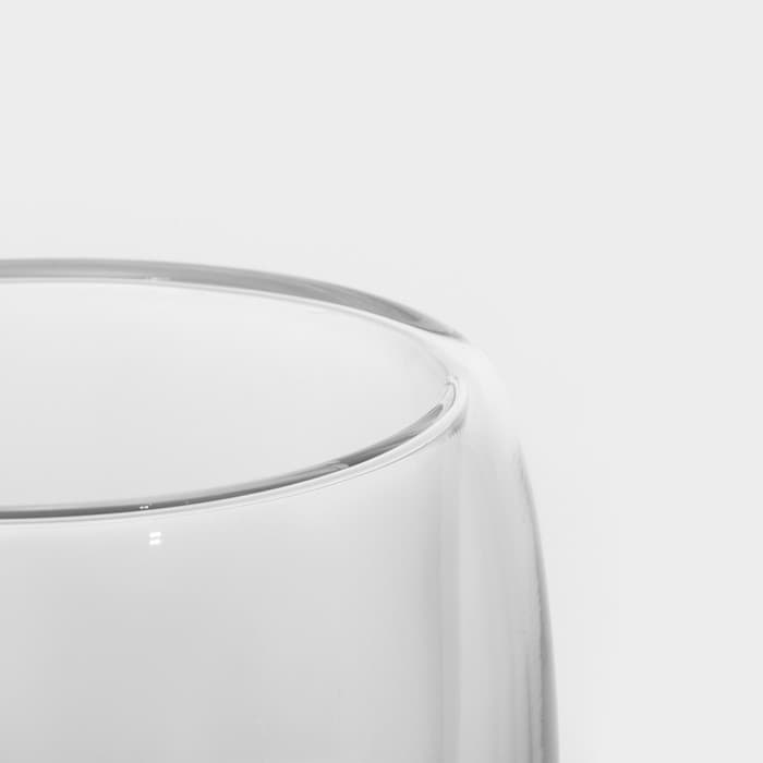 Стакан с двойными стенками Magistro «Олд фэшн», 350 мл, стекло, прозрачный