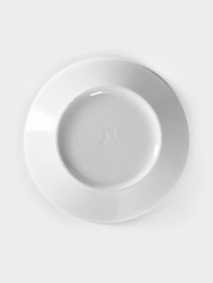 Блюдце Добрушский завод «Бельё», d=14 см, фарфор, белое