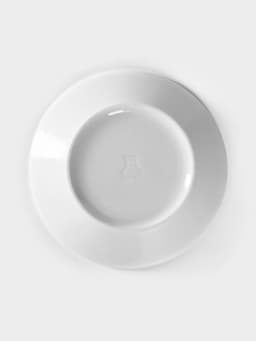 Блюдце Добрушский завод «Бельё», d=14 см, фарфор, белое