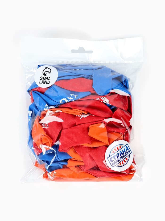 Воздушный шар латексный 12" «9 Мая», 50 шт.