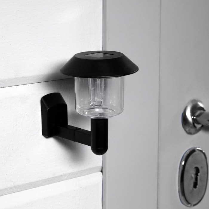 Садовый светильник «Ретро», уличный, на солнечной батарее, 9×9×12.5 см, 1 LED, свечение белое