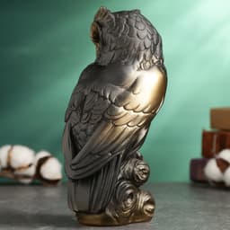 Фигурка гипс «Сова», бронза, 10×22×8 см
