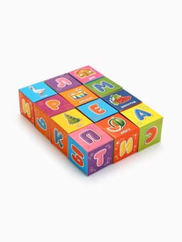Кубики «Азбука», по методике Монтессори, 12 шт., 3+
