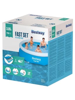 Бассейн надувной Bestway Fast Set, 305×76 см, от 6 лет, 57266