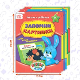 Обучающие книги «Полный годовой курс. Серия от 0 до 1 года», 6 книг по 16 стр., в папке