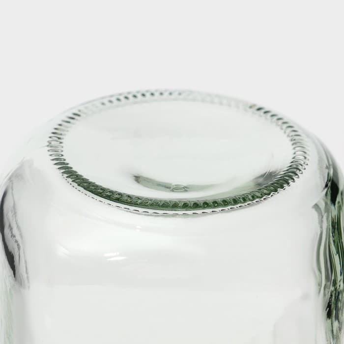 Кружка Доляна «Гладь», 450 мл, 10×7.5×13 см, с крышкой и трубочкой, стекло